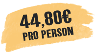 44,80 € pro Person