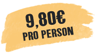9,80 € pro Person