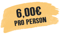 6,00 € pro Person
