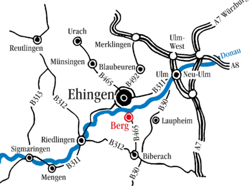 Berg Brauerei Anfahrt nach Berg