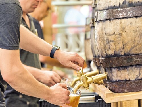 Holzfassausschank am Ulrichsfest