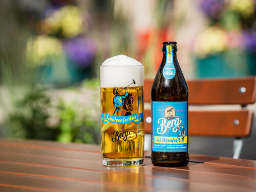 Berg Schützenfest-Bier, nur eingebraut zum Schützenfest in Biberach