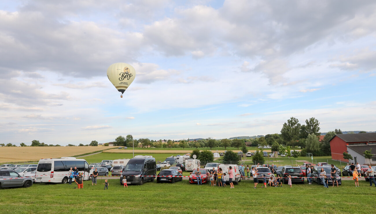 Berg Bier-Ballon auf dem Ulrichsfest