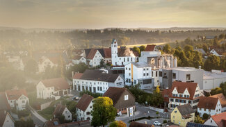 Berg Brauerei Luftaufnahme