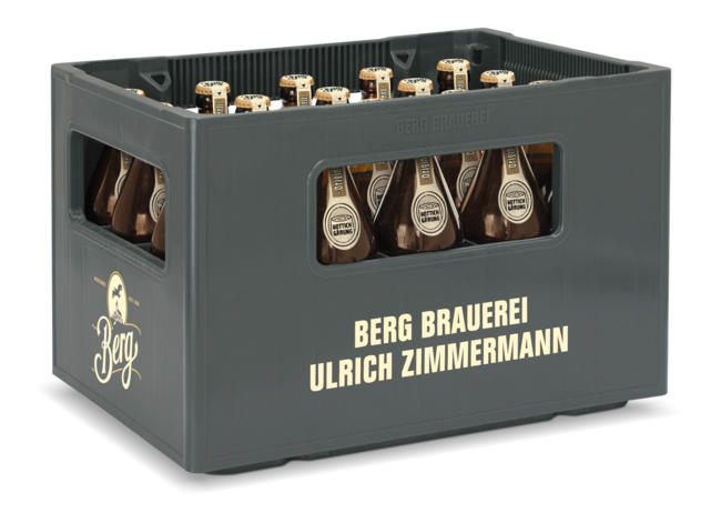  Kiste grau 0,5l Flasche seitlich 